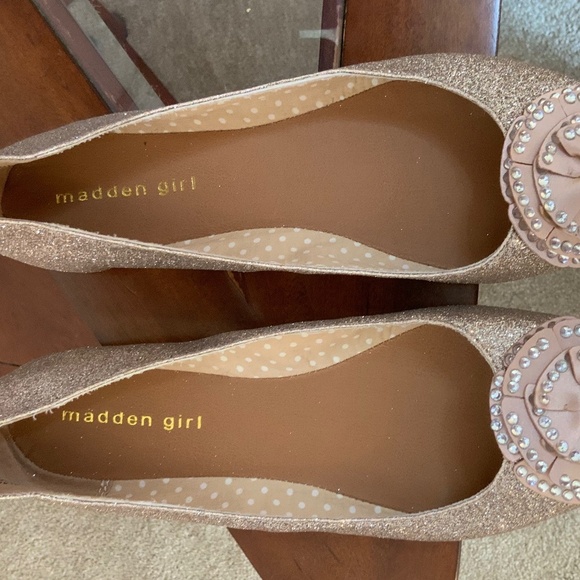 MADDEN GIRL RHINESTONE GLITTER BOW SHOES - Picture 2 of 8